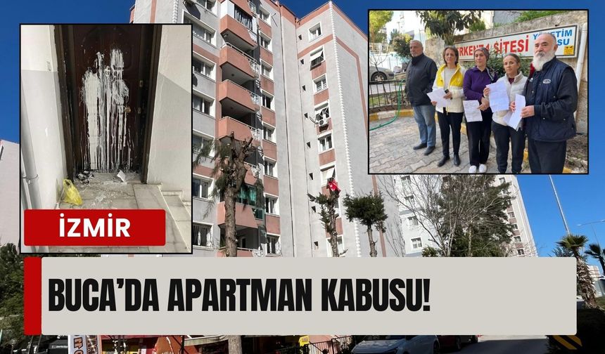 Buca’da apartman kabusu! Komşular yardım bekliyor