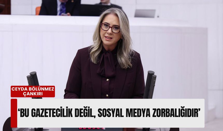 Ceyda Bölünmez Çankırı'dan sert yanıt: 'Bu gazetecilik değil, sosyal medya zorbalığıdır'