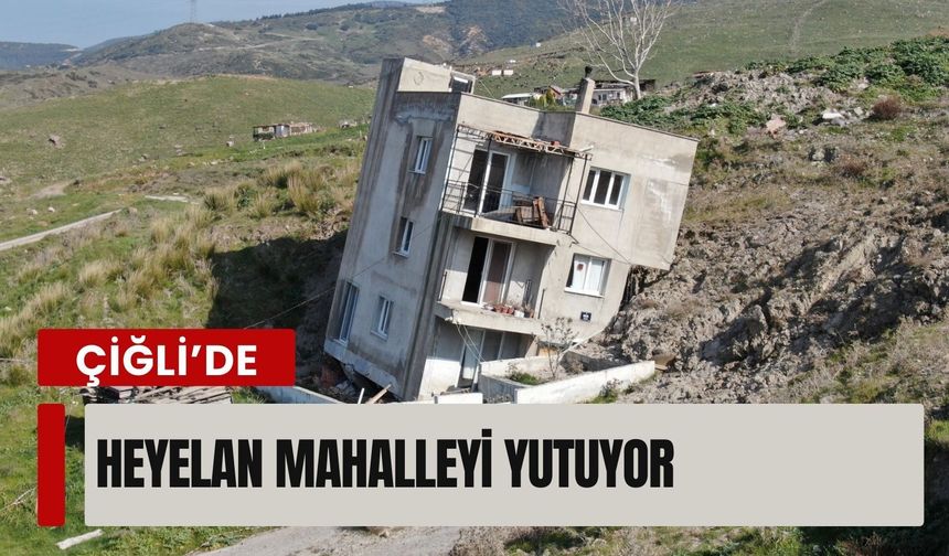 Çiğli’de çöp tesisinin yarattığı heyelan mahalleyi yutuyor