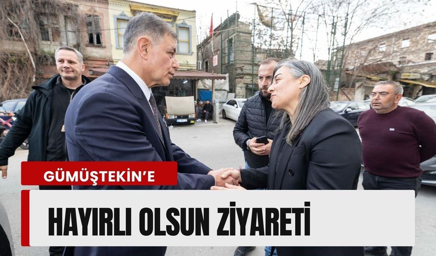 Başkan Tugay’dan Gümüştekin’e hayırlı olsun ziyareti