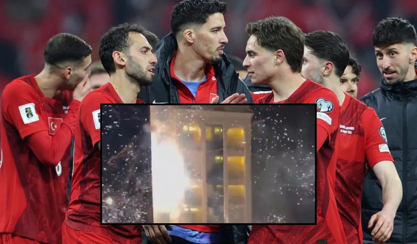 Kosova-Türkiye maçı öncesi Milli Takım'ın kaldığı otele saldırı!