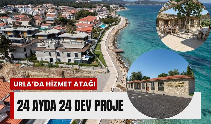 Urla’nın 24 aylık hizmet programı: 24 proje tamamlandı