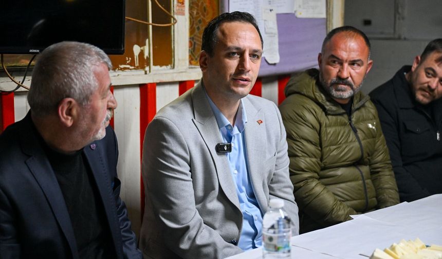 Başkan Eşki, günün ilk ışığında sahada