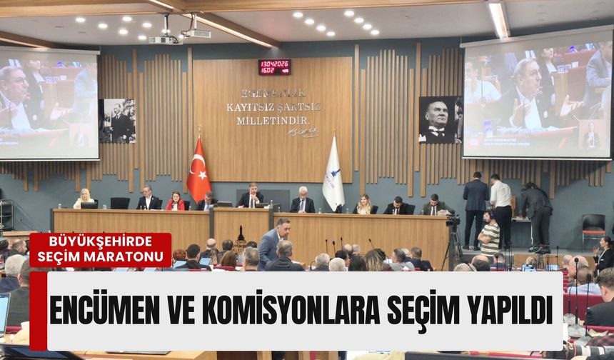 Büyükşehirde seçim maratonu: Encümen ve komisyonlara seçim yapıldı