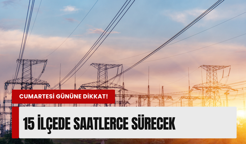 İzmir’de 25 Nisan Cumartesi günü planlı kesinti! Gediz Elektrik duyurdu