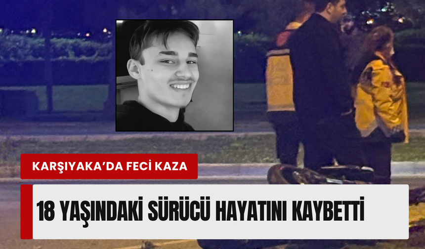 İzmir’de motosikletli gencin hayatını kaybettiği feci kaza kamerada!