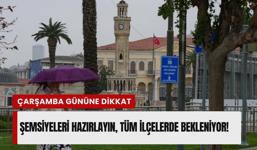 İzmir’de sağanak yağış uyarısı! 22 Nisan’a dikkat