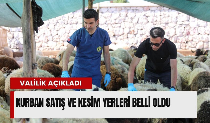 İzmir Valiliği açıkladı: Kurban satış ve kesim yerleri belli oldu