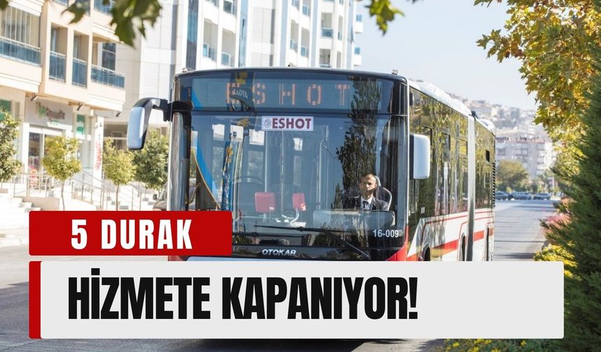 19 Mayıs’ta Karşıyaka’da 5 durak hizmete kapanıyor!