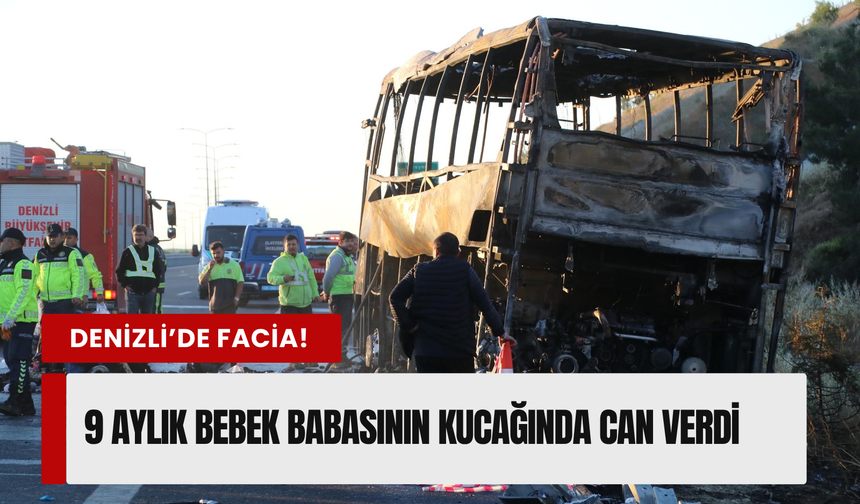Denizli'de bariyerlere çarpan yolcu otobüsü yandı! Çok sayıda ölü ve yaralı var