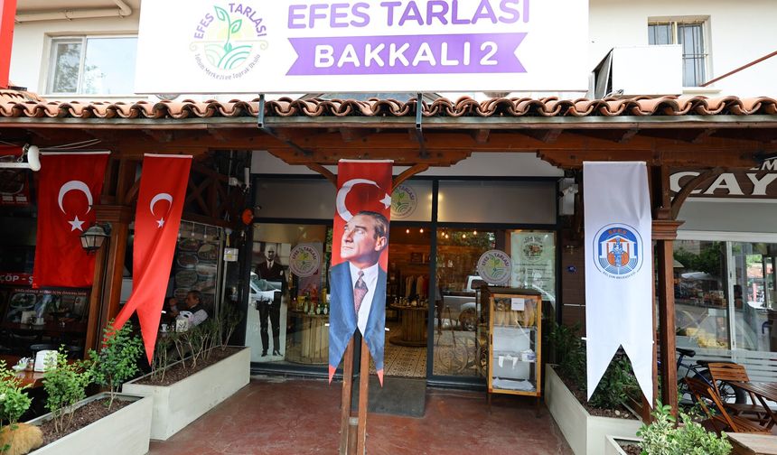 Efes Selçuk’ta doğal gıda satış noktası hizmete başladı