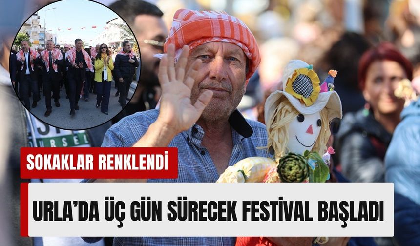 Enginar Festivali Urla sokaklarını renklendirdi