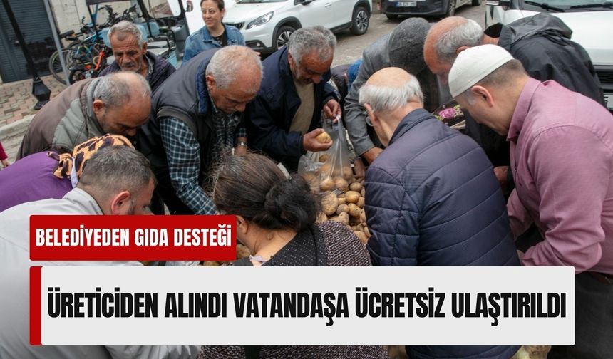 Güzelbahçe Belediyesi'nden gıda yardımı: Üreticiden alındı, vatandaşa ücretsiz ulaştırıldı