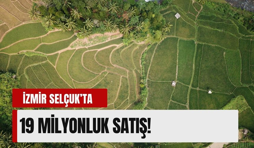 İzmir Selçuk’ta 19 milyonluk satış! Tarihin ve tarımın buluştuğu nokta satışa çıktı