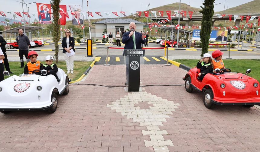 Menemen Asarlık’ta Trafik Eğitim Parkuru hizmete açıldı