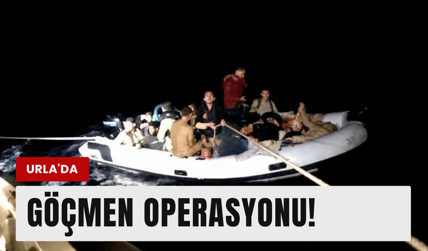 İzmir açıklarında düzensiz göç operasyonu!