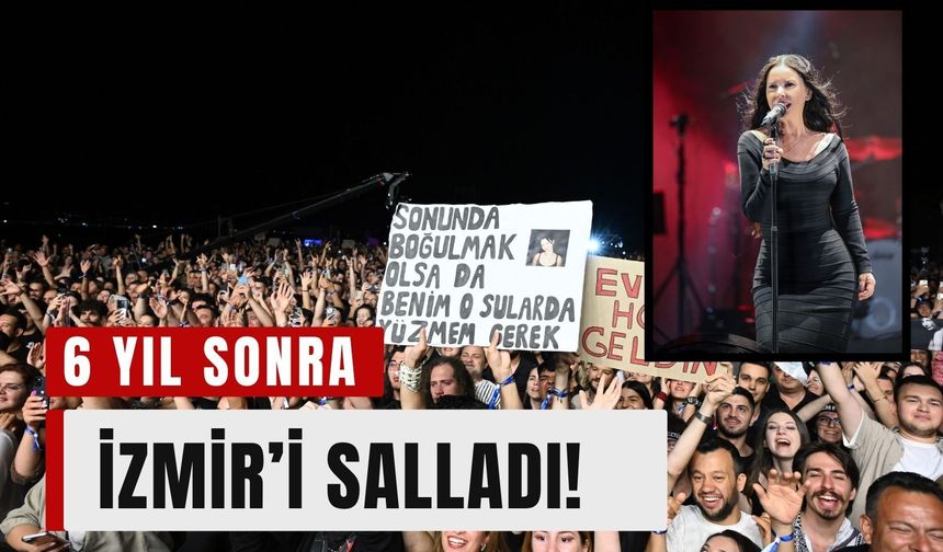 Şebnem Ferah 6 yıl sonra İzmir’i salladı!