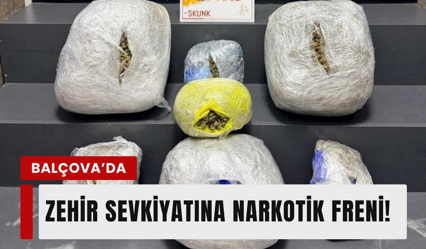 Balçova'da 15 kilo skunk yakalandı: 3 tutuklama!