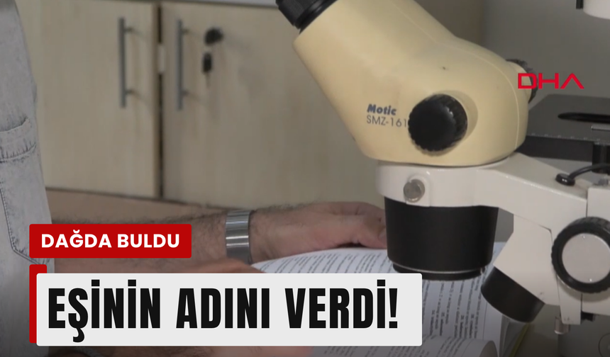 Keşfettiği çiçeğe eşinin adını verdi!