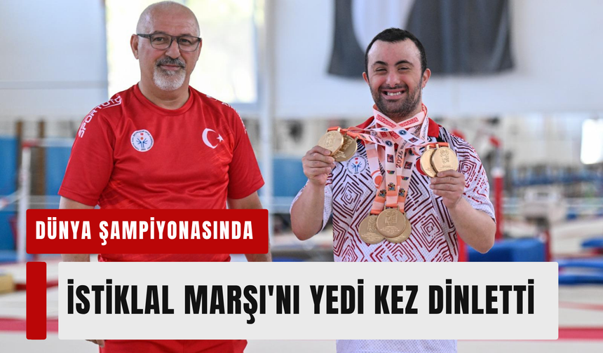 İzmirli özel sporcu Alper Öztürk dünya şampiyonasında tarih yazdı