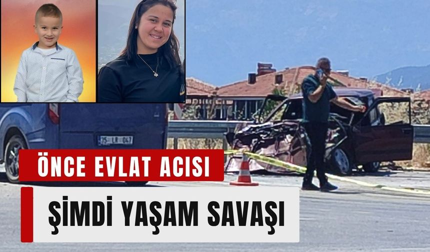 Evlat acısının ardından korkunç kaza