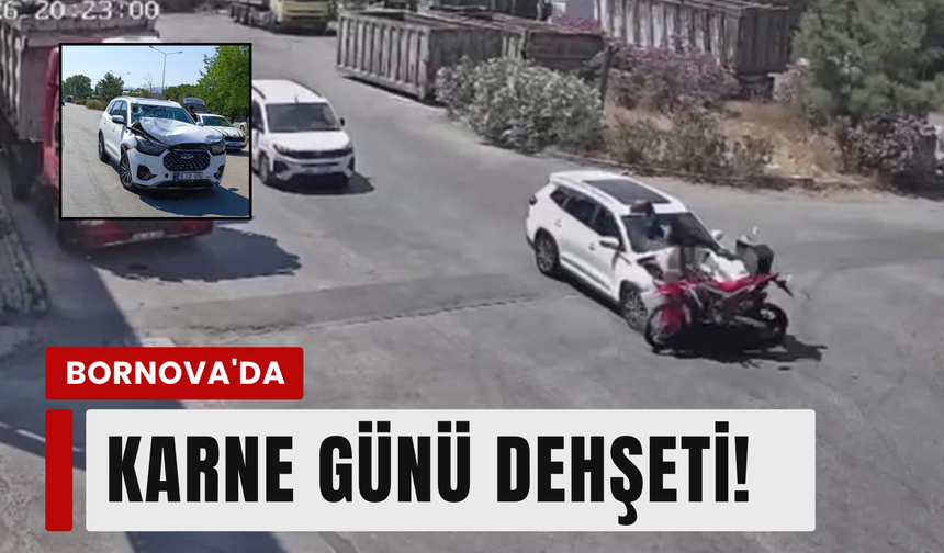 Bornova'da akılalmaz kaza: Karne günü faciası!