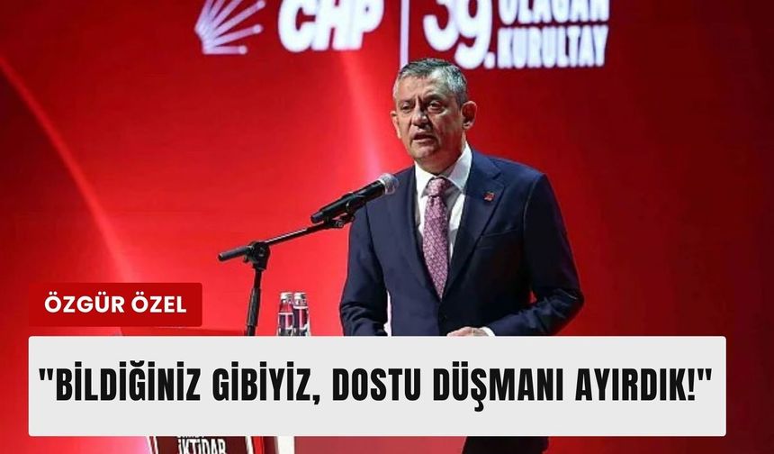 Özgür Özel’den 'Mutlak Butlan' sonrası ilk kürsü!
