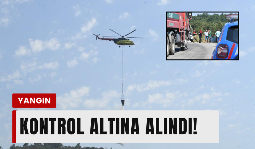 Urla Balıklova’daki  yangın kontrol altın alındı!