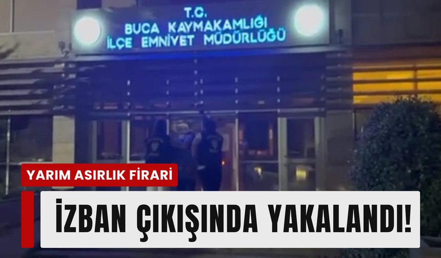 Gaziemir’de İZBAN çıkışı operasyon: 51 yıllık firari yakalandı!