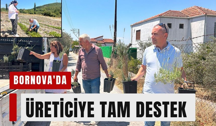 Bornova'da üreticiye tam destek