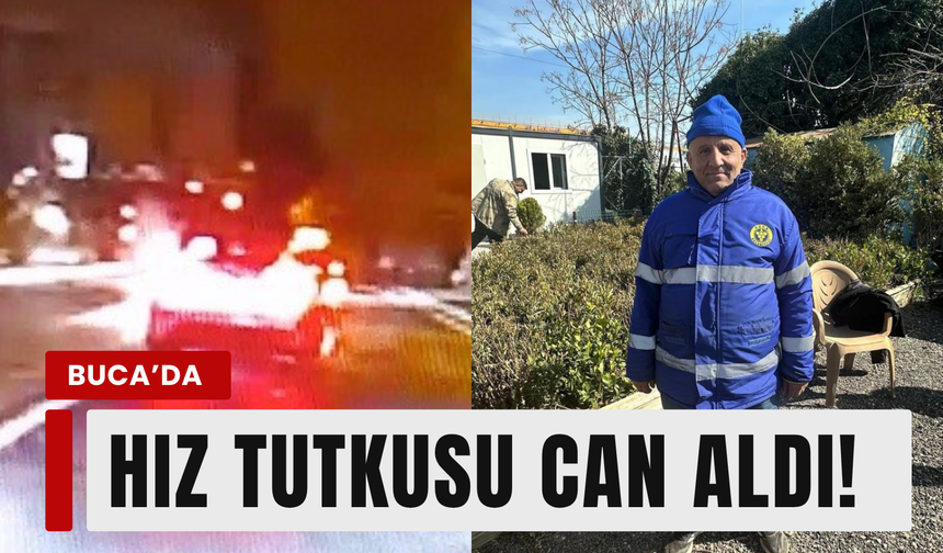 İzmir'de belediye çalışanının öldüğü kaza kamerada!