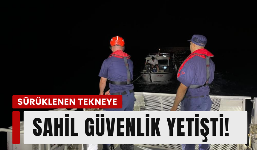 Çeşme açıklarında sürüklendiler: 3 kişi kurtarıldı!