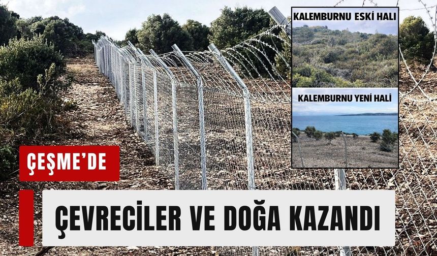 Çeşme’de çevreciler ve doğa kazandı: Kalemburnu’ndaki hukuksuz tahribat durduruldu!