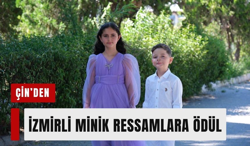 İzmirli minik ressamlar Çin’de ödül kazandı