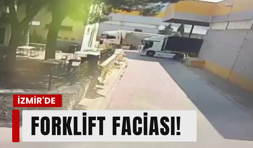 Bornova'da can pazarı: Tır ile forklift çarpıştı!