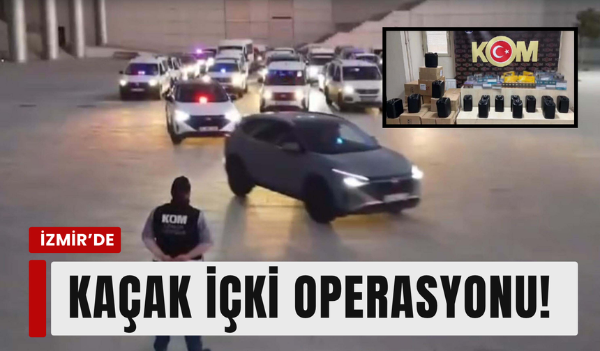 İzmir'de operasyon: Depo ve teknede binlerce şişe ele geçirildi!