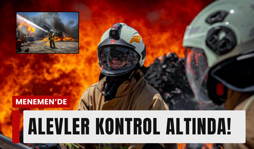 İzmir'de korkutan fabrika yangını: Alevler kontrol altında!