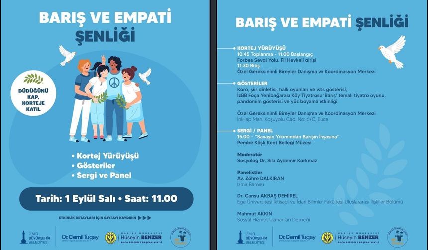 Buca’da barış ve empati şenliği heyecanı