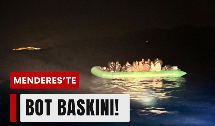 Menderes’te lastik bot operasyonu!