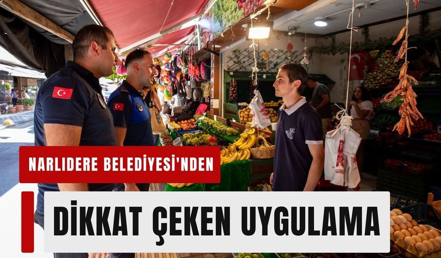Narlıdere Belediyesi'nden dikkat çeken uygulama
