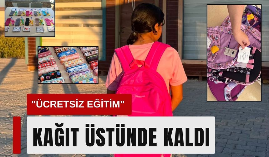 Eğitim ücretsiz ama okul masrafları cep yakıyor