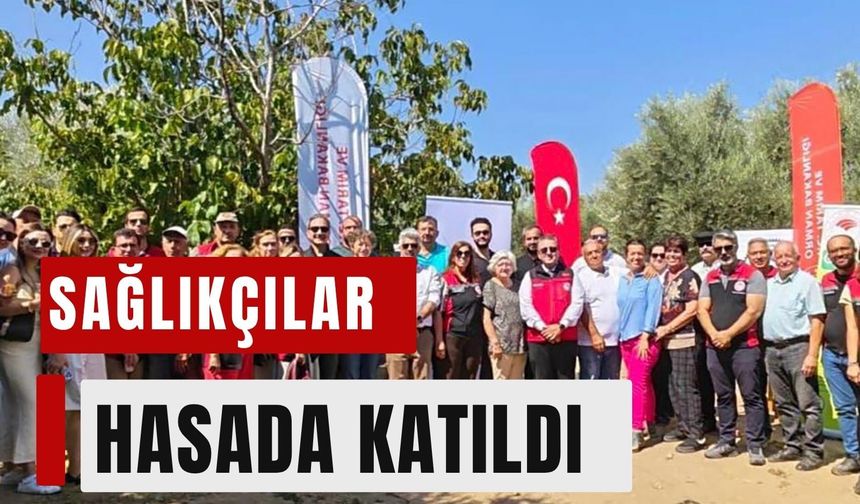 Sağlık çalışanları organik tarımı tarlada deneyimledi