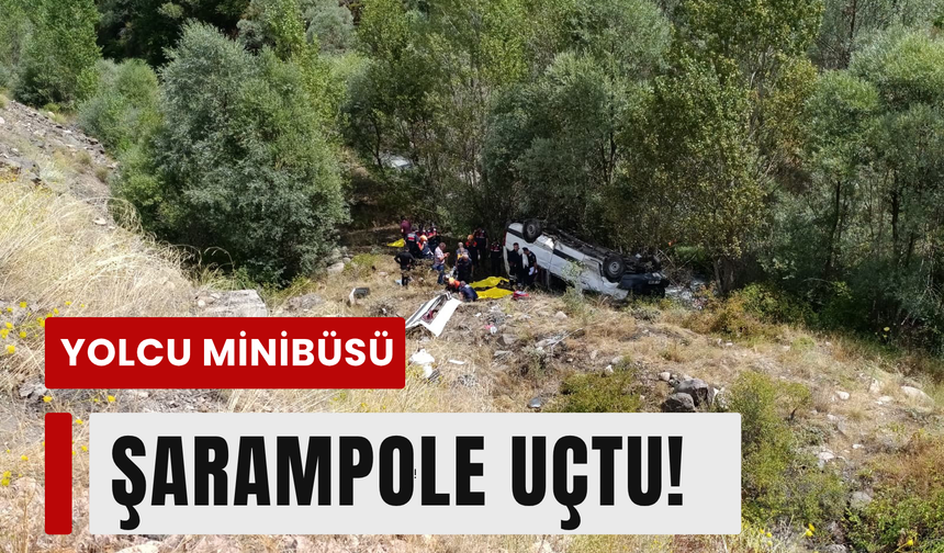 Yolcu minibüsü şarampole uçtu: 4 ölü, 10 yaralı!