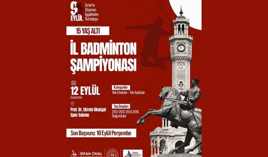 İzmir’in Kurtuluşuna özel badminton turnuvası düzenleniyor
