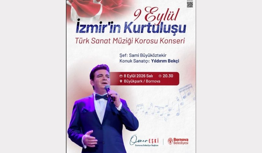 Bornova’da 9 Eylül’e özel müzik şöleni