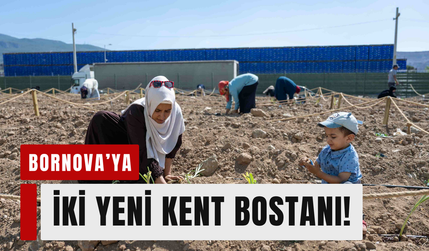 Bornova’da iki yeni kent bostanı!