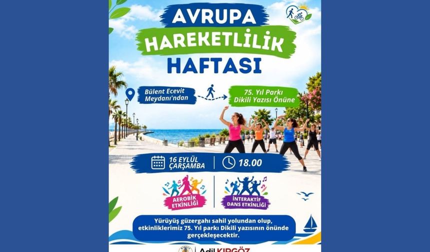 Dikili'de Avrupa Hareketlilik Haftası etkinliklerle kutlanıyor