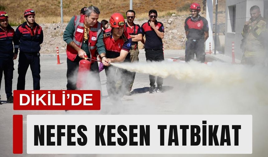 Dikili’de hastanede nefes kesen tatbikat
