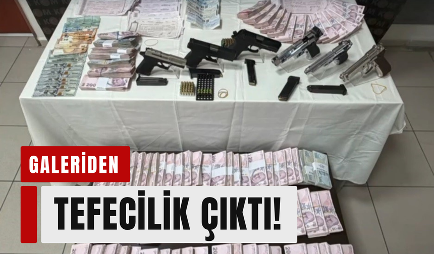 Galeriden tefecilik çıktı! 8 kişi yakalandı!