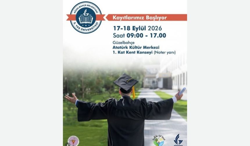 Güzelbahçe 3. Yaş üniversitesi yeni dönem kayıtları başlıyor